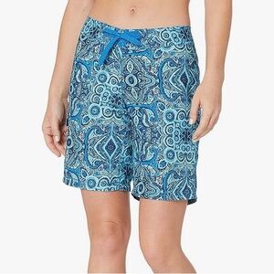 Boys Kanu Surf Blue Paisley Swim Board Shorts
